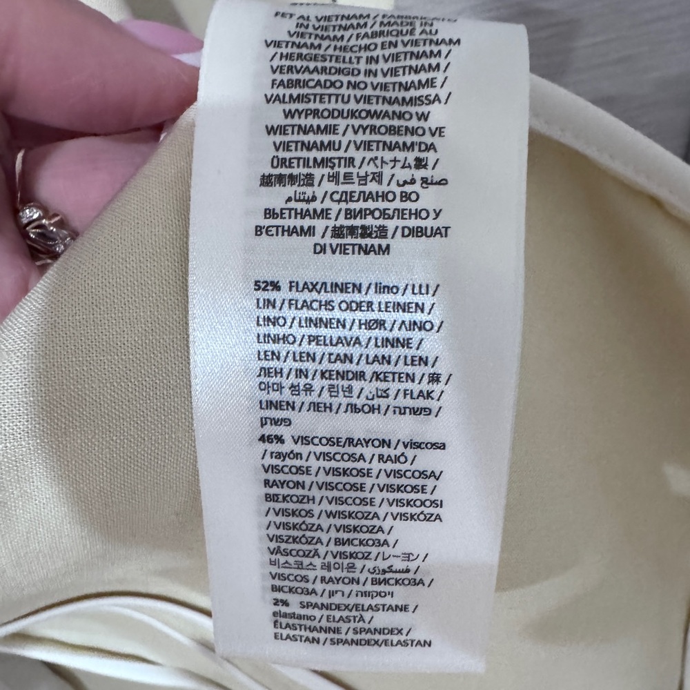 NWT $528 Rag & Bone Roslyn Linen Blend Blazer In Light Tan In Sz. 4 - Picture 7 of 13